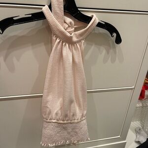 Free people blush halter neck top